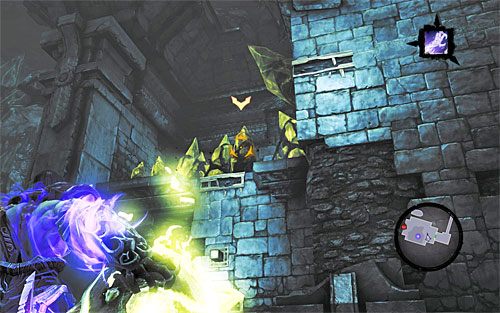 Zabierz kolejnego cieniobucha i zeskocz z nim na zbadany już niższy poziom - Strzaskana Kuźnia | DODATKOWE LOKACJE | Darksiders 2 - Darksiders 2 - poradnik do gry