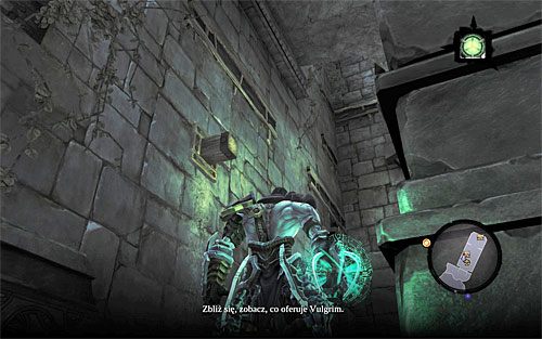 Musisz teraz przystąpić do wspinaczki, wykorzystując pokazane na powyższym screenie występy i krawędzie - Kraina Kuźni - inne | DODATKOWE LOKACJE | Darksiders 2 - Darksiders 2 - poradnik do gry