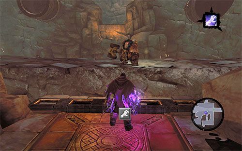 Po zbadaniu wspomnianej wyżej skrzyni powróć do poprzedniej półki - Zbudź Wartownika (2) | Serce Góry | Darksiders 2 - Darksiders 2 - poradnik do gry