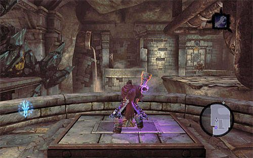 Możesz już kontynuować eksplorację okolicy, chwytając się interaktywnych pnączy - Zbudź Wartownika (3) | Serce Góry | Darksiders 2 - Darksiders 2 - poradnik do gry