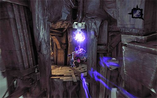 Zaczekaj aż ruchoma platforma przemieści się w inne miejsce i przeskocz na stabilną półkę - Udaj się do sali tronowej | Władca Kości | Darksiders 2 - Darksiders 2 - poradnik do gry
