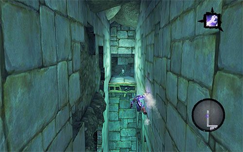 Ustaw się teraz w miejscu pokazanym na screenie 1 - Grań Płaczu | DODATKOWE LOKACJE | Darksiders 2 - Darksiders 2 - poradnik do gry