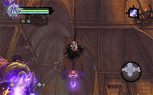 Po udanym lądowaniu rozejrzyj się za skrzynią skrywającą mapę lochów - Wskrześ Faryzjonera (1) | Faryzjoner | Darksiders 2 - Darksiders 2 - poradnik do gry
