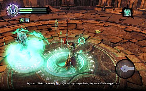 Zacznij od pozbierania przedmiotów pozostawionych przez pokonanych wrogów - Zakończenie zadania | Faryzjoner | Darksiders 2 - Darksiders 2 - poradnik do gry