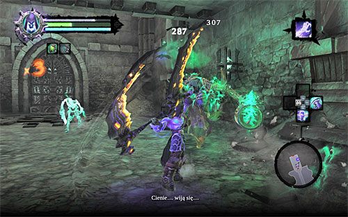 W nowym pomieszczeniu czeka Cię pojedynek z liczem, który będzie przyzywał sobie na pomoc pomioty - Znajdź pierwszą duszę | Sędzia | Darksiders 2 - Darksiders 2 - poradnik do gry
