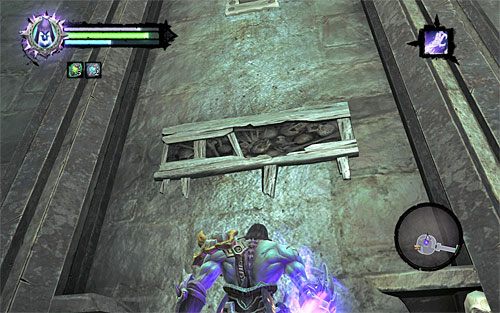 Do wspinaczki przystąp w pokazanym na powyższym screenie miejscu - Znajdź pierwszą duszę | Sędzia | Darksiders 2 - Darksiders 2 - poradnik do gry