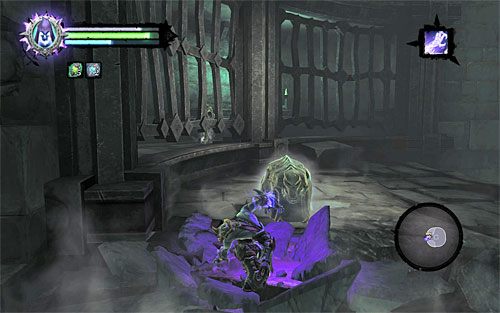 Po dotarciu do nowej krawędzi zacznij przesuwać się w lewo - Znajdź pierwszą duszę | Sędzia | Darksiders 2 - Darksiders 2 - poradnik do gry