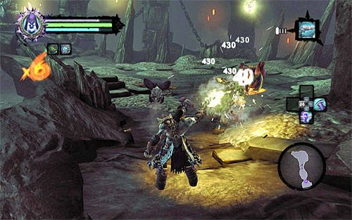 Jak się zapewne domyślasz gra nie pozwoli Ci bez żadnych przeszkód oddalić się z kamieniem - Przyzwij Mistrza Areny (1) | Królewska zapłata | Darksiders 2 - Darksiders 2 - poradnik do gry