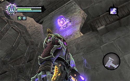 Zacznij od zlokalizowania dziury, dzięki której można powrócić na niższy poziom - Znajdź drugą duszę (2) | Sędzia | Darksiders 2 - Darksiders 2 - poradnik do gry
