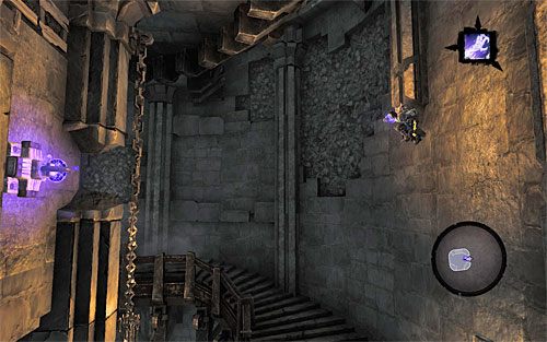 Bądź gotowy do chwycenia się czwartego zaczepu po tym jak sterowana postać zbliży się do nowej ściany - Znajdź drugą duszę (2) | Sędzia | Darksiders 2 - Darksiders 2 - poradnik do gry