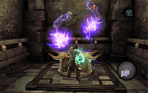 Możesz już podejść do wspomnianej wyżej skrzyni (powyższy screen) i zabrać z niej szkieletowy klucz - Przetrwaj Psychameron (1) | Bazyleus | Darksiders 2 - Darksiders 2 - poradnik do gry