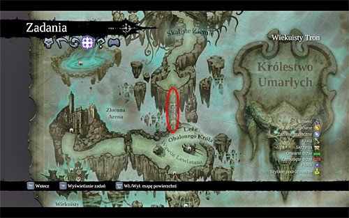 1 - Królestwo Umarłych (miejsca odnajdywania głazokęsów odporności) | Kamień z serca - Darksiders 2 - poradnik do gry