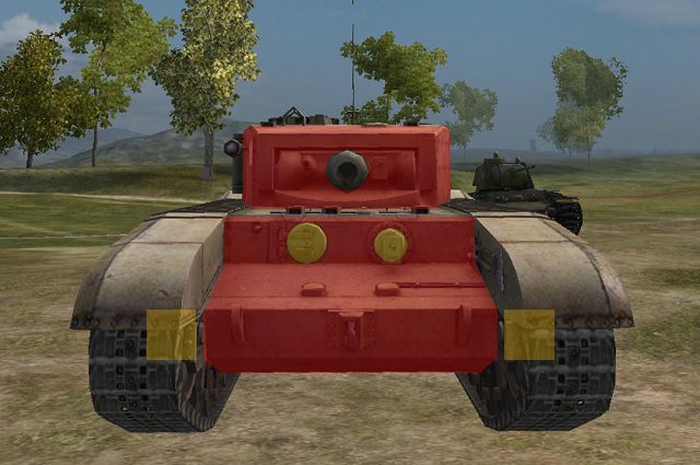 Przedni pancerz Black Princea jest prawie identyczny jak u Churchilla VII - Black Prince | Brytyjski czołg ciężki w World of Tanks - World of Tanks - poradnik do gry