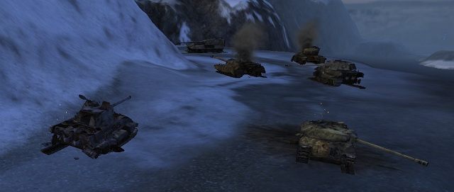 W ten sposób kończy się frontalny atak na grupę czołgów ciężkich wspieranych przez artylerię. - Czołgi ciężkie w World of Tanks | Typy czołgów - World of Tanks - poradnik do gry