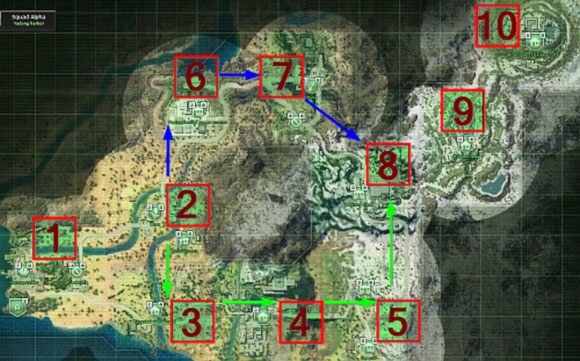 Legenda - Mapa świata - Kampania - wprowadzenie - Jagged Alliance: Crossfire - poradnik do gry