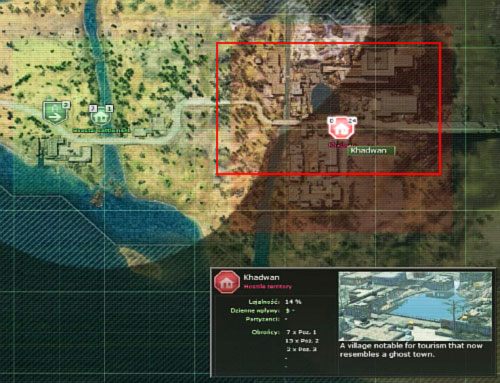 Kiedy pozbędziesz się napastników powróć na mapę główną, skąd zaatakuj Khadwan - Khadwan [4] - Kampania - droga na południe - Jagged Alliance: Crossfire - poradnik do gry