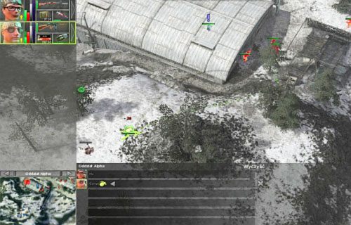 Pozbądź się reszty strażników na punkcie, wykorzystując granaty lub M79 na większe grupy - Military base [8] - Kampania - połączenie dróg - Jagged Alliance: Crossfire - poradnik do gry