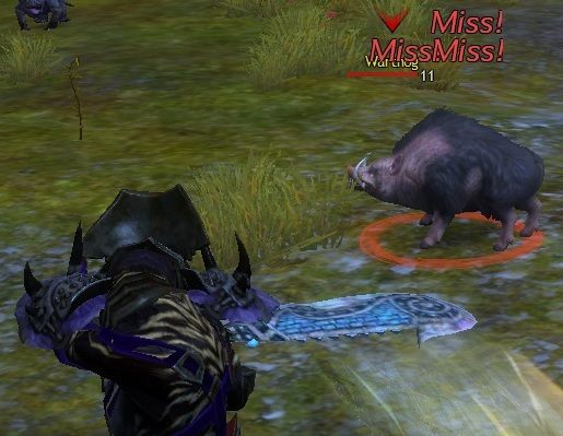 Złe ustawienie postaci podczas walki może spowodować, że nasz atak nie trafi w cel. - Obrażenia w Guild Wars 2 | Podstawy rozgrywki - Guild Wars 2 - poradnik