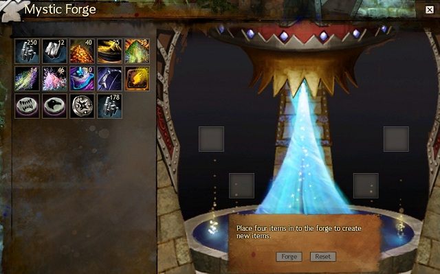 Cztery składniki - jeden rezultat: cały sekret działania mistycznej kuźni. - Mistyczna kuźnia | Crafting, czyli tworzenie przedmiotów w Guild Wars 2 - Guild Wars 2 - poradnik