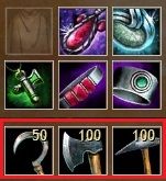 Pełen zestaw narzędzi: sierp, siekiera i kilof. - Materiały - surowce | Crafting, czyli tworzenie przedmiotów w Guild Wars 2 - Guild Wars 2 - poradnik