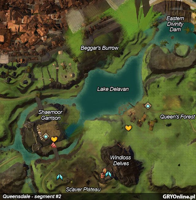 3 - Queensdale | Mapy Guild Wars 2 - Guild Wars 2 - poradnik