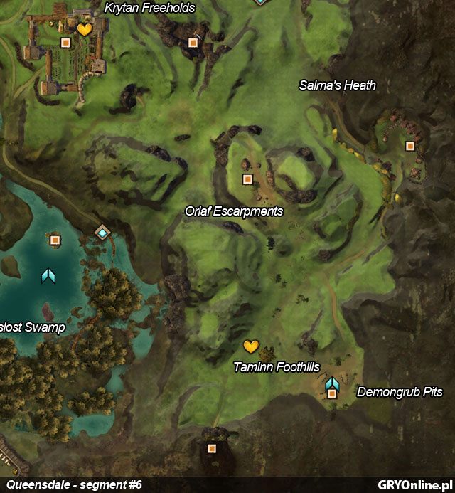 7 - Queensdale | Mapy Guild Wars 2 - Guild Wars 2 - poradnik