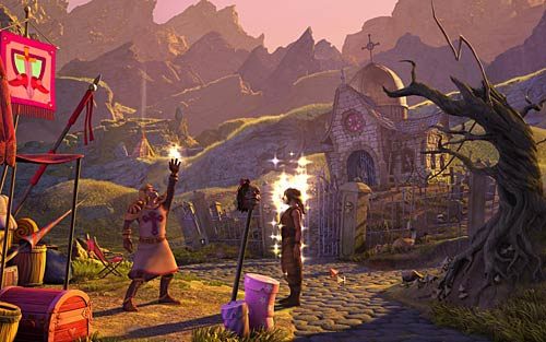 Wróć ze składnikami do szamana i przekaż mu je wszystkie podczas rozmowy - Jak przechytrzyć paladyna? - Rozdział 4 - The Wild Lands - The Book of Unwritten Tales - poradnik do gry