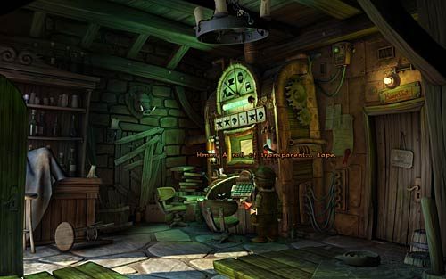 Idź do szkoły magii i powiedz o wszystkim karciance Markusowi (Do you by any chance know the game Master of Dragon Slayers Defender - Wilbur zostaje magiem (1) - Głodne szczury - Rozdział 2 - In the Town - The Book of Unwritten Tales - poradnik do gry