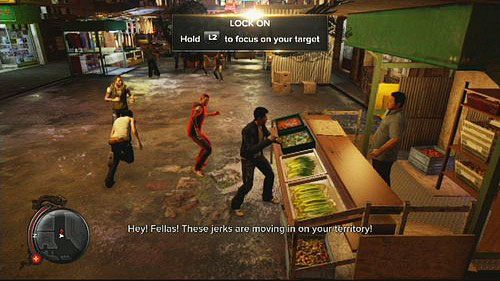 Na trzecim i czwartym straganie czeka cię walka z grupkami bandytów - Vendor Extortion | Opis przejścia Sleeping Dogs - Sleeping Dogs - poradnik do gry
