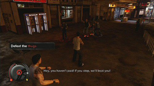 Na drugim postoju będziesz musiał sam pobić stojących tam bandytów - Mini Bus Racket | Opis przejścia Sleeping Dogs - Sleeping Dogs - poradnik do gry