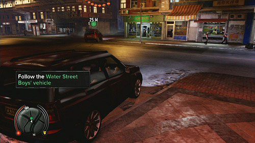 Na początku misji wejdź do ciężarówki i jedź za drugim podobnym pojazdem - Payback | Opis przejścia Sleeping Dogs - Sleeping Dogs - poradnik do gry