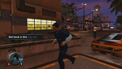 Po wykonanej robocie wróć do auta i śledź gangstera, nie dając się zauważyć - Hotshot Lead 2 | Zadania policyjne w Sleeping Dogs - Sleeping Dogs - poradnik do gry