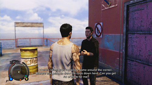 Udaj się na nabrzeże, ukradnij jedną z łodzi i podpłyń na zaznaczoną na mapie barkę - North Point | Zadania poboczne w Sleeping Dogs - Sleeping Dogs - poradnik do gry