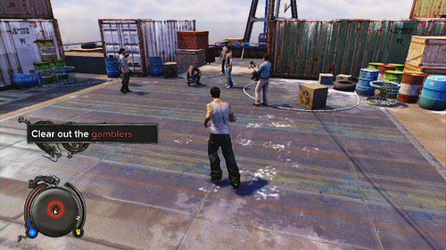 Pracujący tam mężczyzna poprosi cię o pozbycie się natrętnych gości - Central | Zadania poboczne w Sleeping Dogs - Sleeping Dogs - poradnik do gry