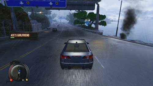 Gdy to zrobisz, będziesz miał ograniczoną ilość czasu na dotarcie do miejsca wypadku - Hotshot Lead 4 | Opis przejścia Sleeping Dogs - Sleeping Dogs - poradnik do gry