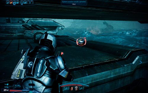 Ultralekkie materiały III (pistolet) - nieopodal drugiego miejsca lądowania promu, zaraz przy oceanie, pod lewarem - 2181 Despoina I | Opis przejścia Mass Effect 3 Leviathan - Mass Effect 3: Leviathan - poradnik do gry