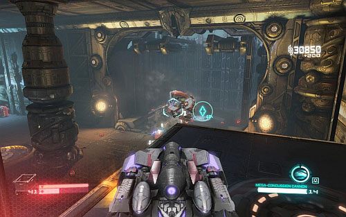 Po walce ruszaj dalej, aż dotrzesz do zamkniętego pomieszczenia z maszynami oświetlonymi na żółto - Rozdział 10 - The Final Counton | Opis przejścia - Transformers: Upadek Cybertronu - poradnik do gry