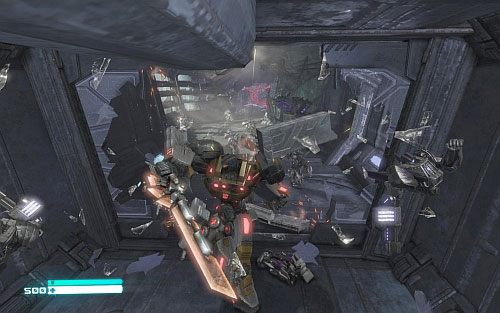 Wróć do szybu i kieruj się w kierunku znacznika - Rozdział 11 - Starscreams Betrayal | Opis przejścia - Transformers: Upadek Cybertronu - poradnik do gry