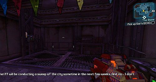 Na końcu kolejnego tunelu, odnajdziesz windę (obrazek) [7], która zabierze Cię do wyższej części miasteczka - The Bane | Misje poboczne - Sanctuary 3 | Borderlands 2 - Borderlands 2 - poradnik do gry