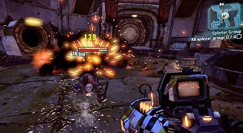 Zmierzysz się po kolei z czterema przywódcami Mutantów, którzy po utracie 70-80% punktów życia, uciekną - Splinter Group | Misje poboczne - Sanctuary | Borderlands 2 - Borderlands 2 - poradnik do gry