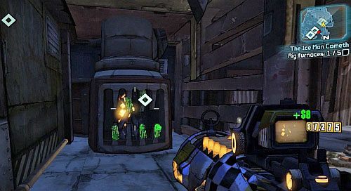 Twoim zadaniem, jest podłożenie pięciu ładunków wybuchowych przy piecach grzewczych - The Ice Man Cometh | Misje poboczne - Three Horns Valley | Borderlands 2 - Borderlands 2 - poradnik do gry