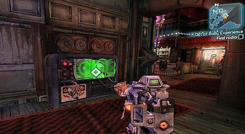 Idź do lokalu Moxxi [3] i umieść AI Core w radiu - Misje poboczne - Out of Body Experience | Borderlands 2 - Borderlands 2 - poradnik do gry
