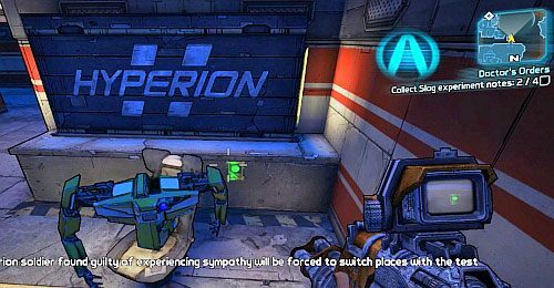 Kiedy dotrzesz do następnej bazy Hyperion [5], będziesz musiał zabić odpowiednią ilość Skag, nim wejście otworzy się - Doctors Orders | Misje poboczne - Sanctuary 2 | Borderlands 2 - Borderlands 2 - poradnik do gry