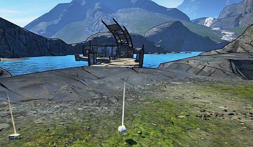 Kiedy będziesz w północno wschodnim legowisku, nie podchodź do domku pokazanego na obrazku [3] - Stalker of Stalkers | Misje poboczne - The Highlands | Borderlands 2 - Borderlands 2 - poradnik do gry