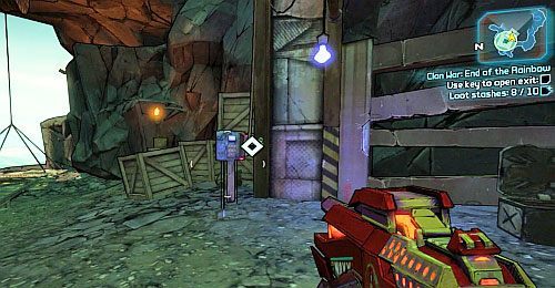 By zdobyć dodatkowe punkty doświadczenia, otwórz dziesięć skrzyń z kasą - Clan War - End of the Rainbow | Misje poboczne - The Highlands | Borderlands 2 - Borderlands 2 - poradnik do gry