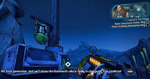 Przejdź przez przejścia pod ziemią, numer [4] (wejście) oraz [5] (wyjście) - Capture the Flags | Misje poboczne - Sanctuary 3 | Borderlands 2 - Borderlands 2 - poradnik do gry