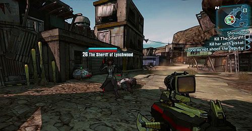 Kiedy zabijesz ostatniego zastępcę, do walki wkroczy sam Szeryf - Showdown | Misje poboczne - Lynchwood | Borderlands 2 - Borderlands 2 - poradnik do gry