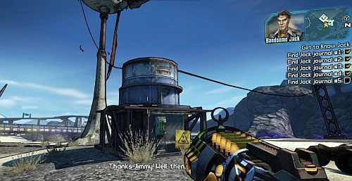 Teraz idź do przejścia w południowej części mapy, by dostać się do Arid Nexus Boneyard - Get to Know Jack | Misje poboczne - Arid Nexus Badlands | Borderlands 2 - Borderlands 2 - poradnik do gry