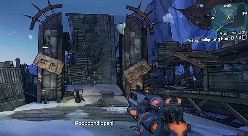 Teraz podejdź do mostu pokazanego na obrazku i zaczekaj aż Claptrap, opuści go - Best Minion Ever | Zadania główne w Borderlands 2 - Borderlands 2 - poradnik do gry