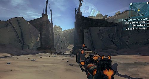 Kiedy dotrzesz na miejsce, zejdź z podkładu statku i skieruj się w stronę mostu na zachodzie - The Road to the Sanctuary | Zadania główne w Borderlands 2 - Borderlands 2 - poradnik do gry